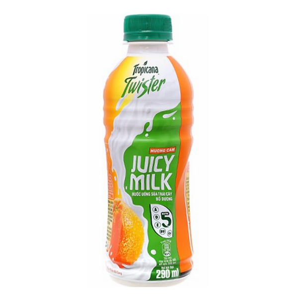 Nước Uống Sữa Trái Cây Hương Cam Juicy Milk 290ml