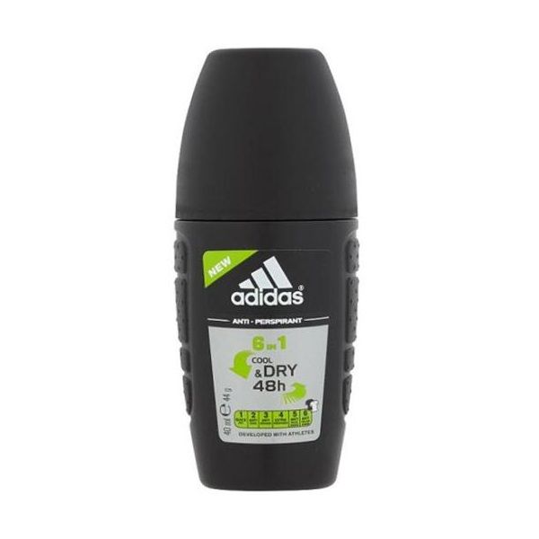 Lăn Khử Mùi Dành Cho Nam Adidas Ngăn Mồ Hôi 6in1 Cool & Care Anti-Perspirant Roll-On 40ml