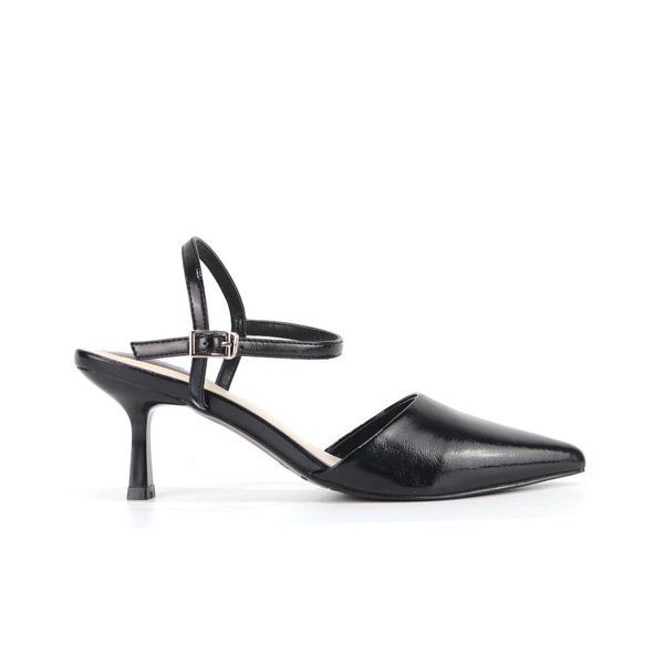 Giày Cao Gót 7cm Mũi Nhọn Màu Đen Cillie 1093 (Store 5703)