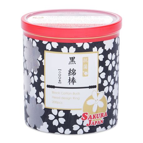 Tăm Bông Sakura Black Ring 200 Que