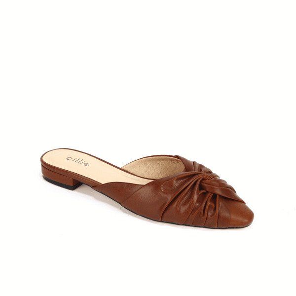 Dép Sục Quai Nhún Màu Nâu Cillie 1143 (Store 5703)