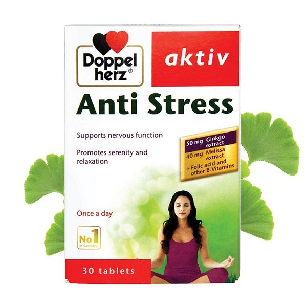 Viên Uống Bổ Não Doppelherz Aktiv Anti Stress Hộp 30 Viên