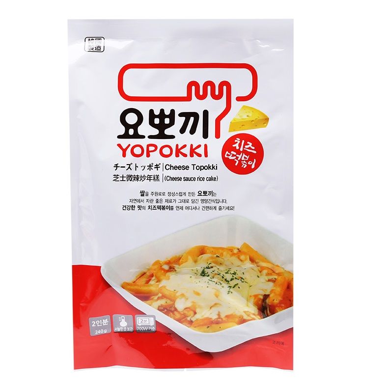 Bánh Gạo Topokki Vị Phô Mai 240g