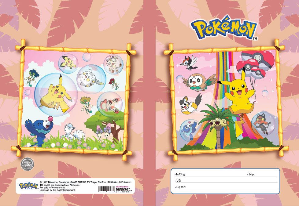 Vở 4 Ôli Hải Tiến Pokemon 48 Trang