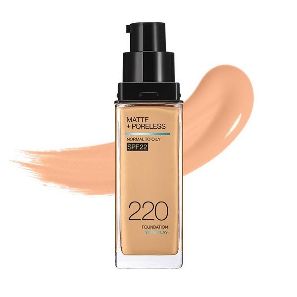 Kem Nền Kiềm Dầu Chống Nắng Maybelline Fit Me Matte+Poreless SPF22 220 Natural Beige 30ml