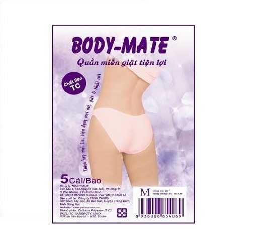 Quần Lót Miễn Giặt TC Nữ Body-Mate Size XL