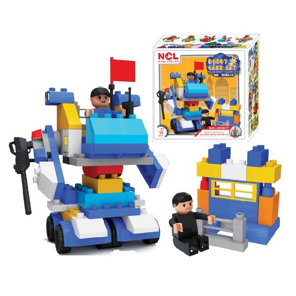 Lắp Ráp Robot Cảnh Sát Vinatoy ĐCXHST 349