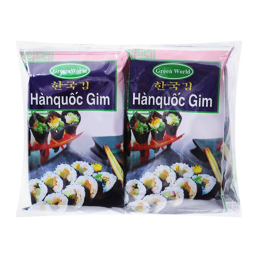 Rong Biển Hàn Quốc Gim Green World - 8 Gói x 2g