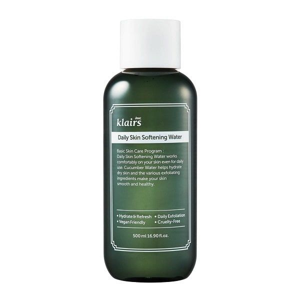 Nước Hoa Hồng Cấp Ẩm Dịu Da Dear Klairs Daily Skin Softening Water 500ml