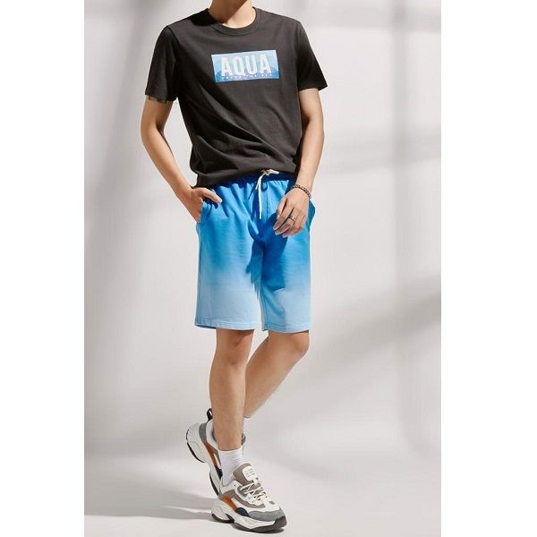 Quần Short Nam Thun Màu Xanh Couple TX 3005 (Store 5703)