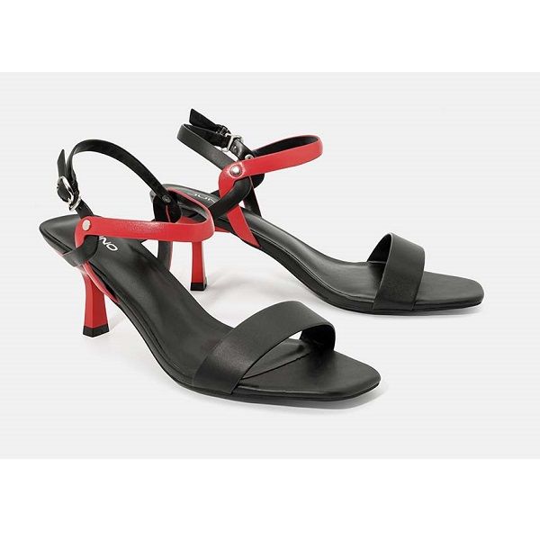 Giày Sandal Dây Hậu Đan Chéo Juno Màu Đen SD07053 (Store 1001)