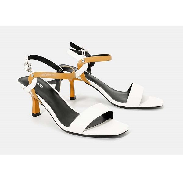 Giày Sandal Dây Hậu Đan Chéo Juno Màu Trắng SD07053 (Store 1001)