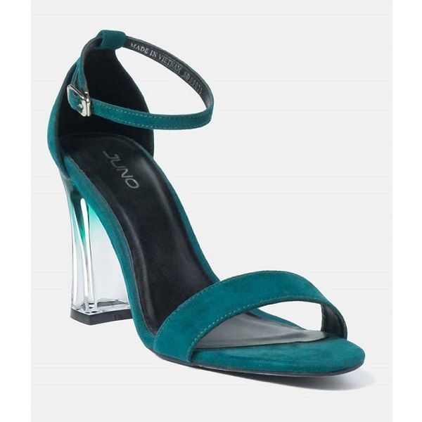 Giày Sandal Gót Vuông Chuyển Màu Juno Màu Xanh Lá SD09071 (Store 1001)