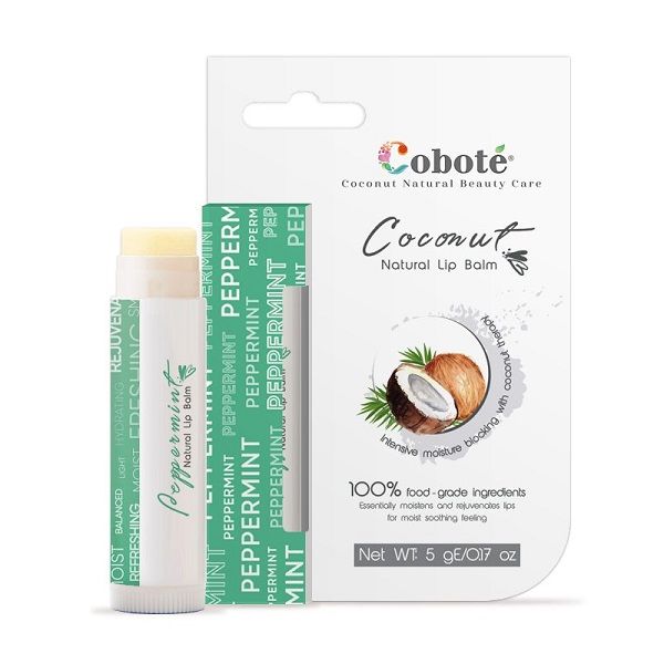 Son Dưỡng Coboté Natural Lip Balm - Peppermint 5g