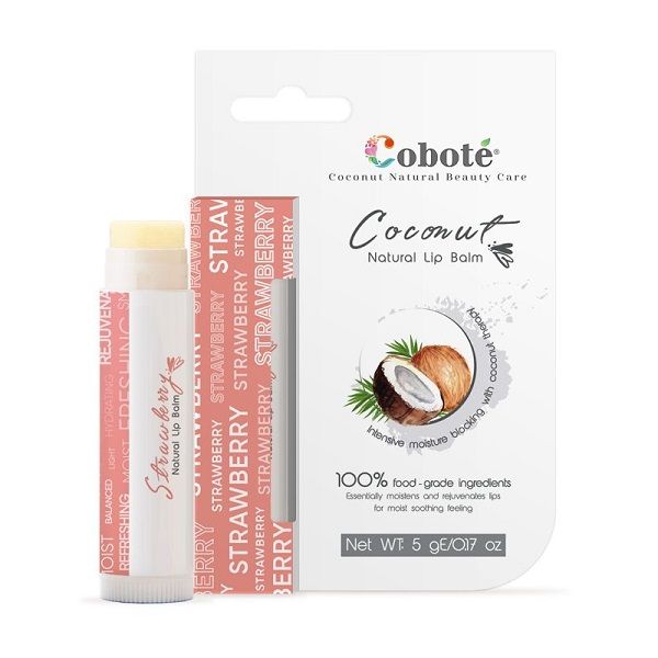 Son Dưỡng Coboté Natural Lip Balm - Strawberry 5g