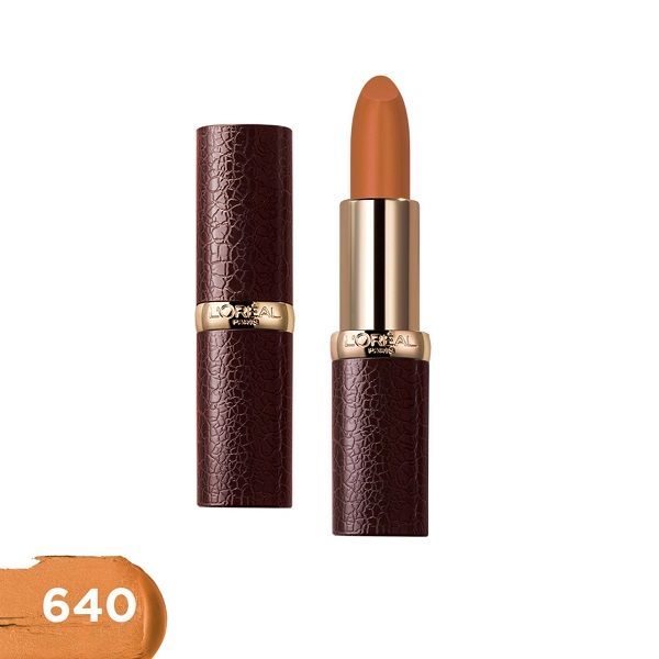 Son Lì Mịn Môi L'Oreal Luxe Leather #640 Falling For Carame 3.7g (Store 5871,5873)