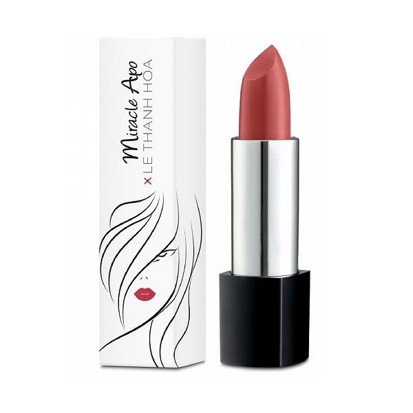 Son Lì Miracle Apo Lipstick Matte x Lê Thanh Hòa - Hồng Đỏ Đất (4g)