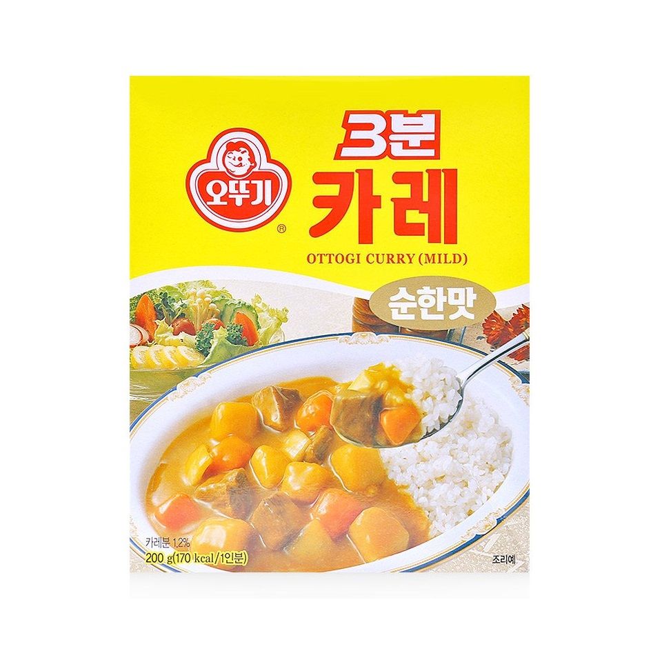 Sốt Cà Ri Không Cay 3 Minutes Ottogi Curry Mild (200g)