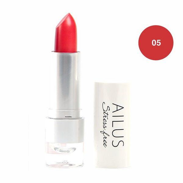 Son Lì Mịn Môi Naris Ailus Stress Free Lipstick #05 Be Yourself - Hồng Đào 4g