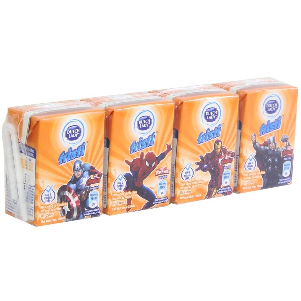 Sữa Chua Uống Fristi Hương Cam - Lốc 4 x 110ml