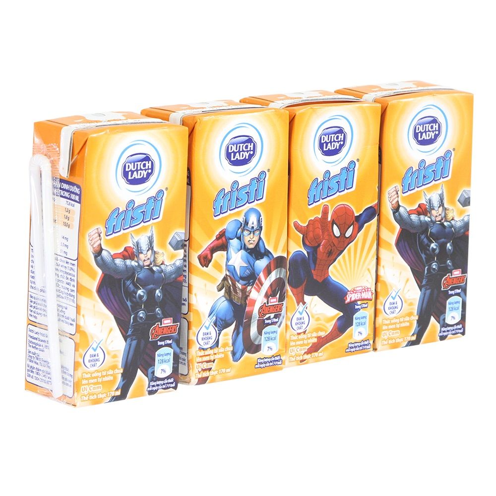 Sữa Chua Uống Fristi Hương Cam - Lốc 4 x 170ml