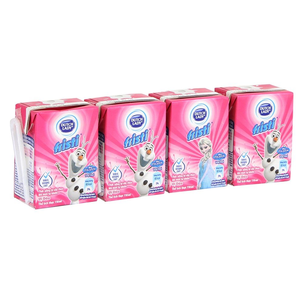 Sữa Chua Uống Fristi Hương Dâu - Lốc 4 x 110ml