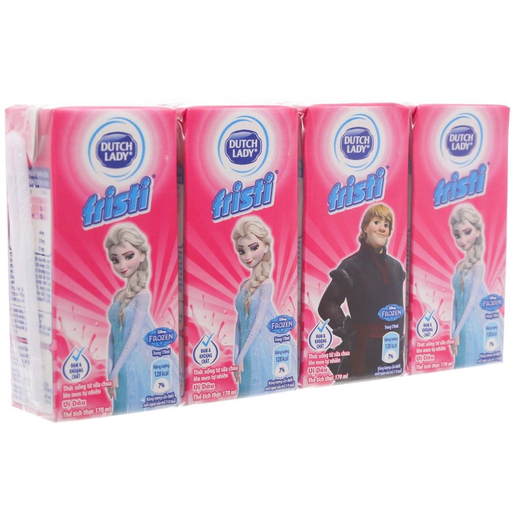 Sữa Chua Uống Fristi Hương Dâu - Lốc 4 x 170ml