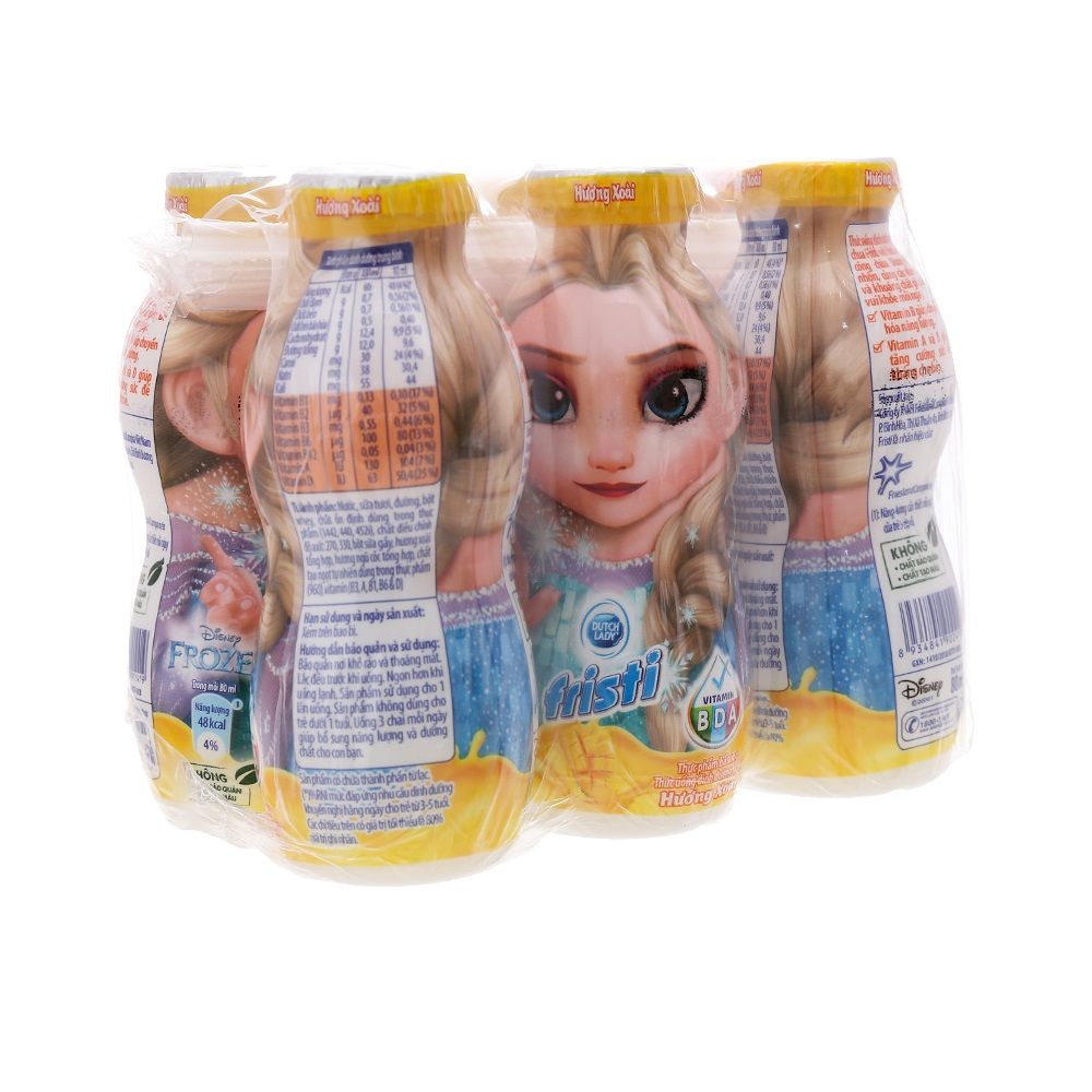Sữa Chua Uống Fristi Hương Xoài - Lốc 6 x 80ml