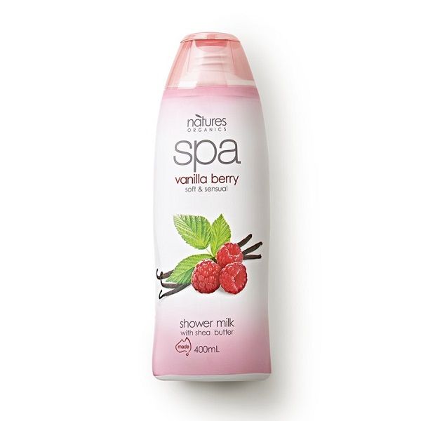 Sữa Tắm Spa Vanila Berry Dưỡng Da Natures Organics 400ml