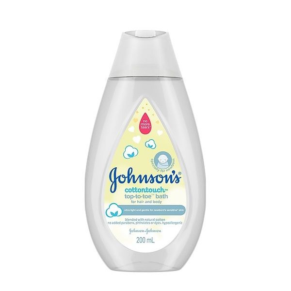 Sữa Tắm Toàn Thân Johnson's Top-To-Toe™ Bath Cotton Touch™ 200ml