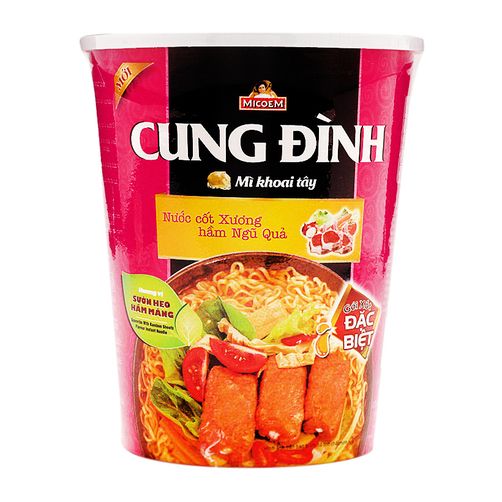 Thùng 24 Ly Mì Cung Đình Hương Vị Sườn Heo 65G