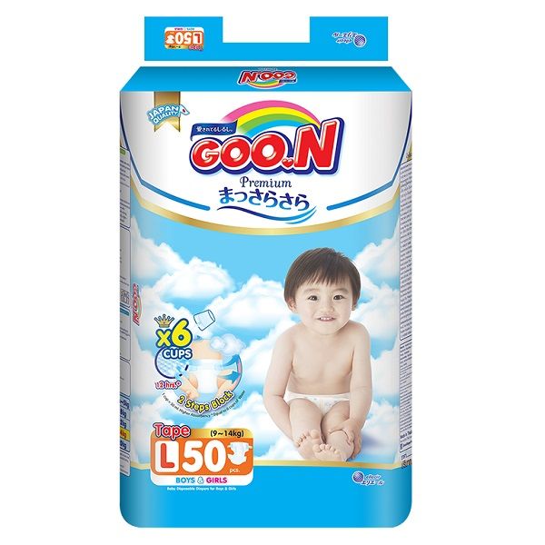 Tã Dán Goo.N Cao Cấp Super Jumbo L50