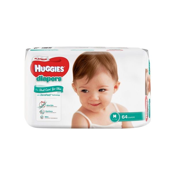 Tã Dán Siêu Cao Cấp Huggies Platinum M64