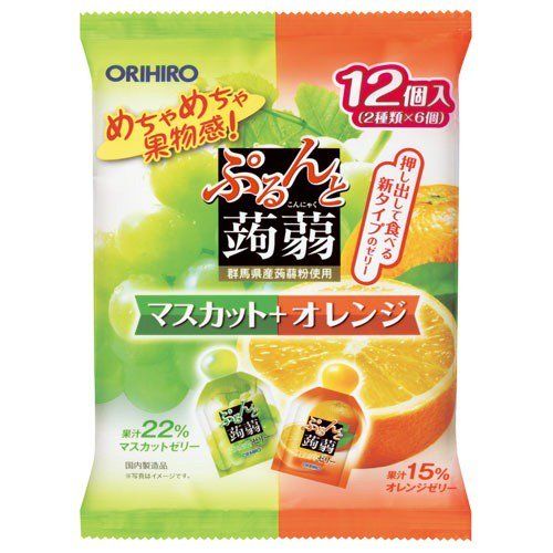 Thạch Vị Nho Và Cam Orihiro 240g