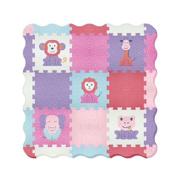 Thảm Ghép Ruby Star Hình Thú Hoang Dã 9 Tấm In Nhiệt 32 x 32