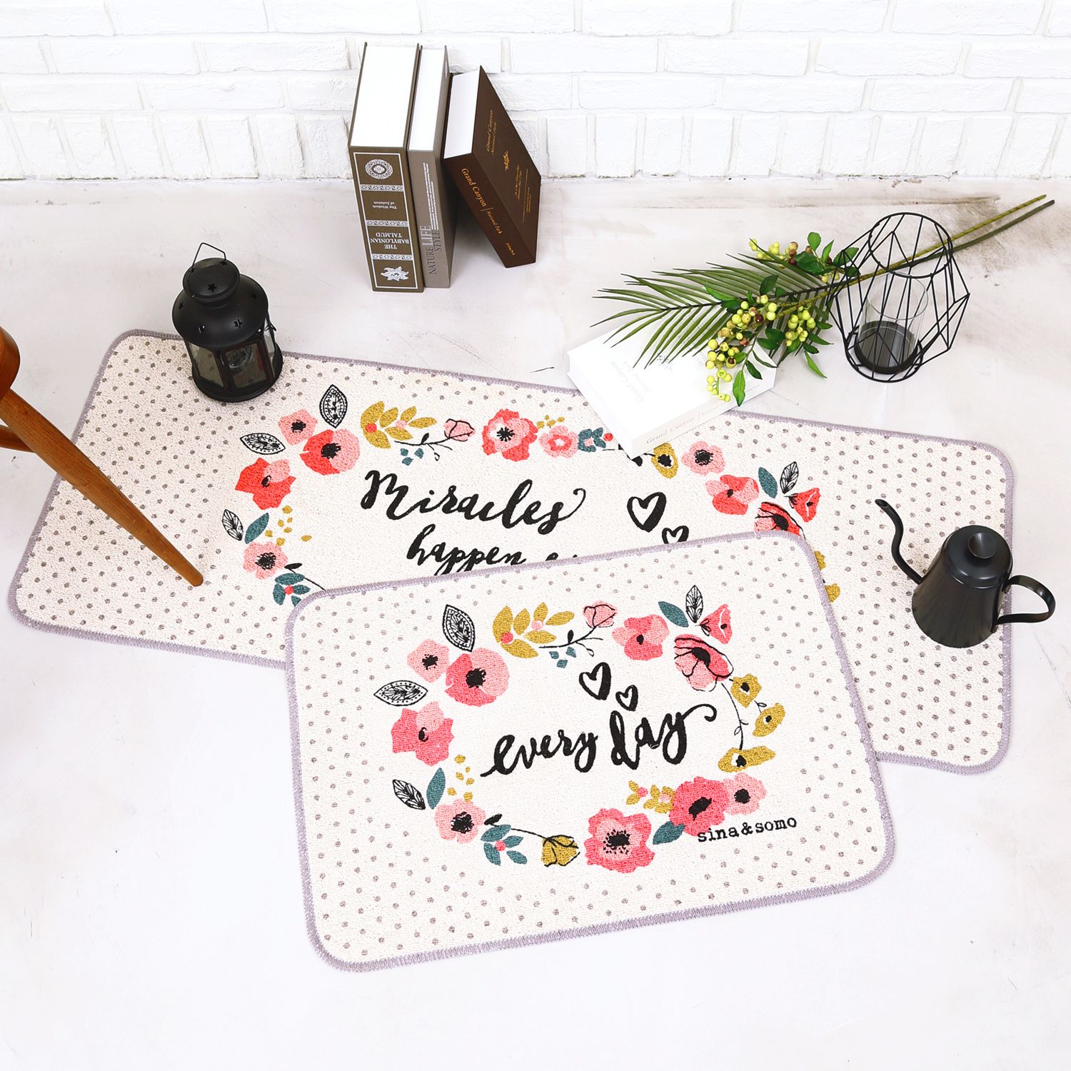 Thảm Bộ Nhà Bếp Cotton In 45x65/45x120 - Carmi
