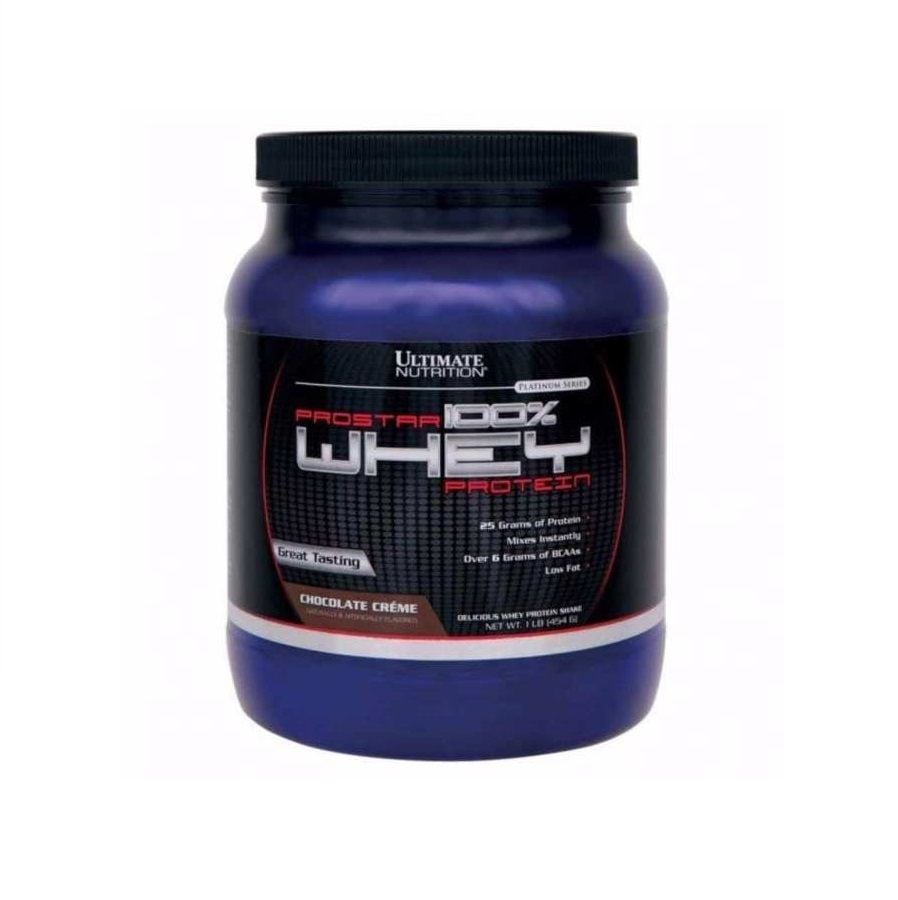Thực Phẩm Bổ Sung Vị Socola Prostar Whey 100% Whey Protein Chocolate Créme Ultimate Nutrition 454g