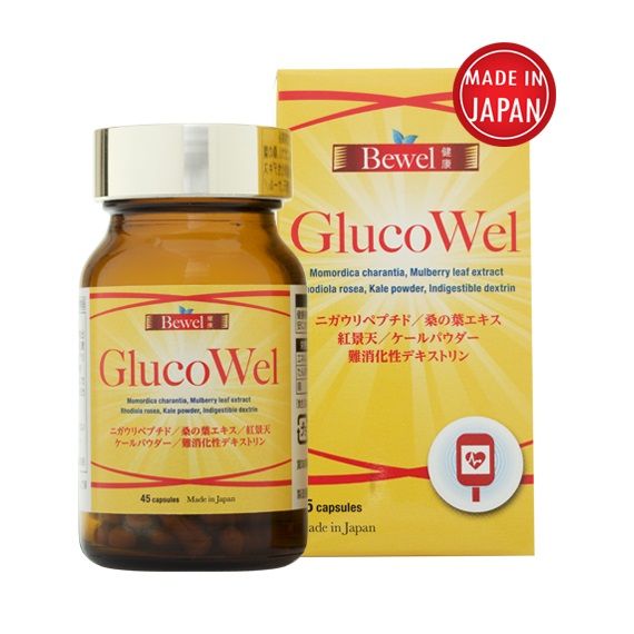 Thực Phẩm Bảo Vệ Sức Khỏe Phòng Ngừa Tiểu Đường Bewel GlucoWel Hộp 45 Viên