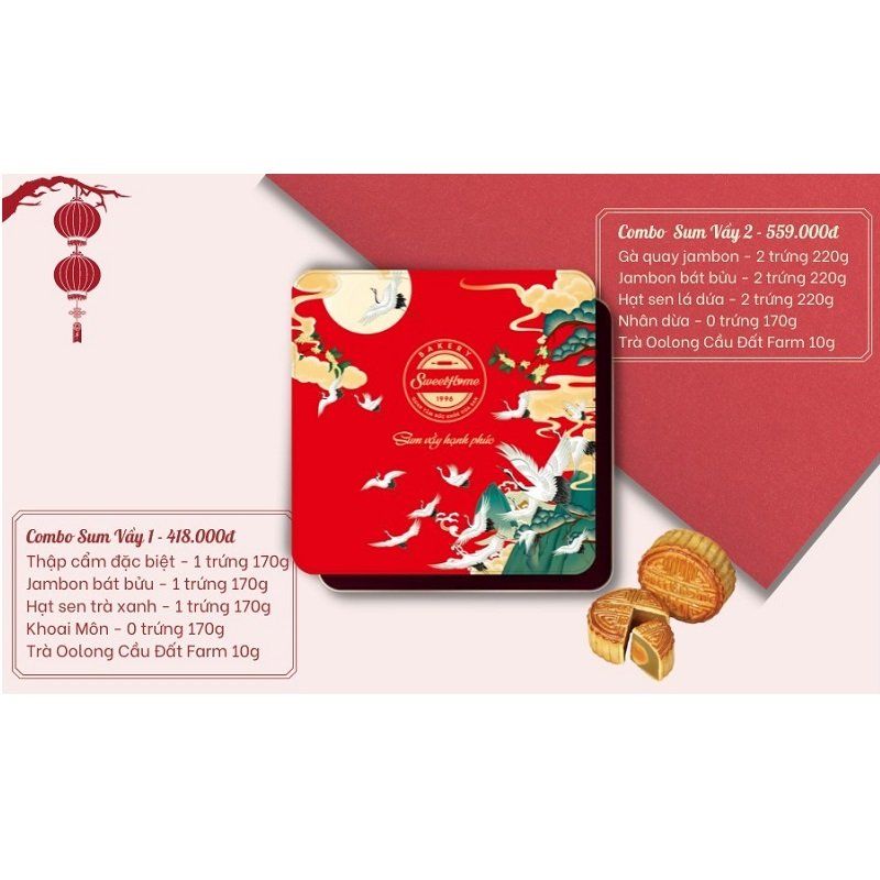 Combo Sum Vầy 1 - Sweethome (4pcs X 170g)