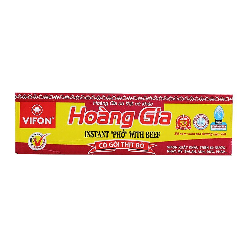 Thùng 18 Gói Phở Bò Hoàng Gia 120g
