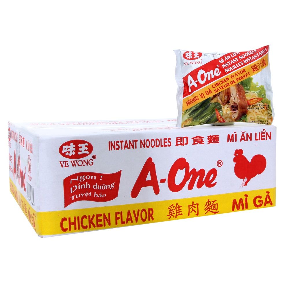 Thùng 30 Mì A-One Hương Vị Gà - Gói 85g