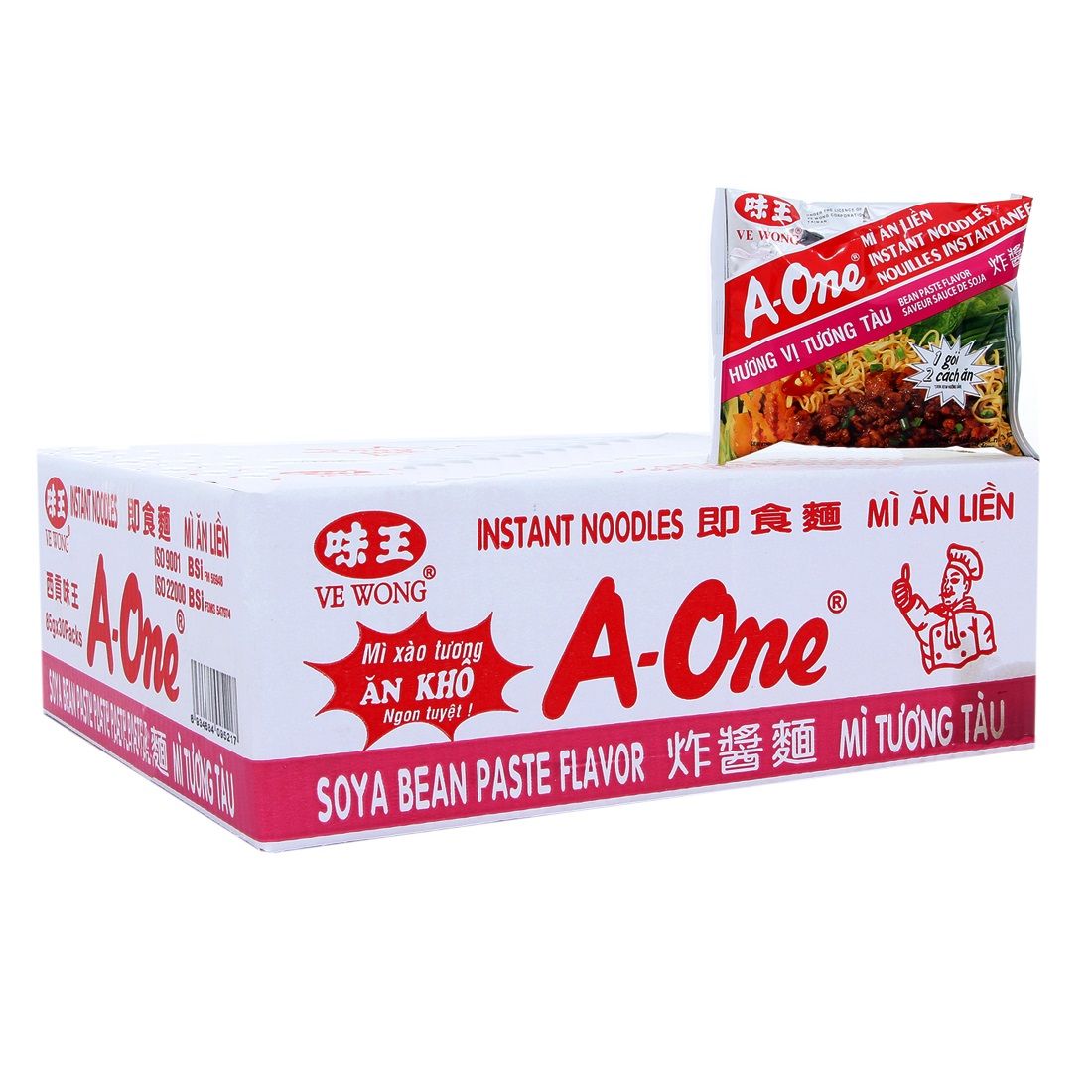 Thùng 30 Mì A-One Hương Vị Tương Tàu - Gói 85g