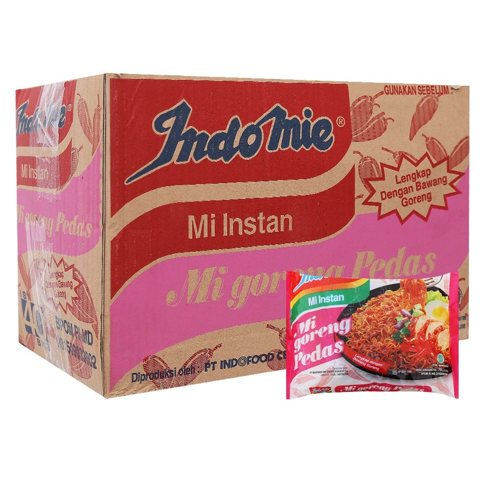 Thùng 40 Mì Xào Khô Goreng - Vị Cay Nồng 79g