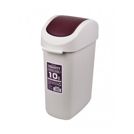 Thùng Đựng Rác 10L Nắp Xoay - Màu Nâu