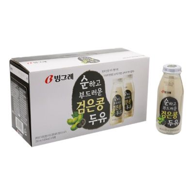 Thùng Sữa Đậu Nành Và Đậu Đen Binggrae 10 Chai 200ml