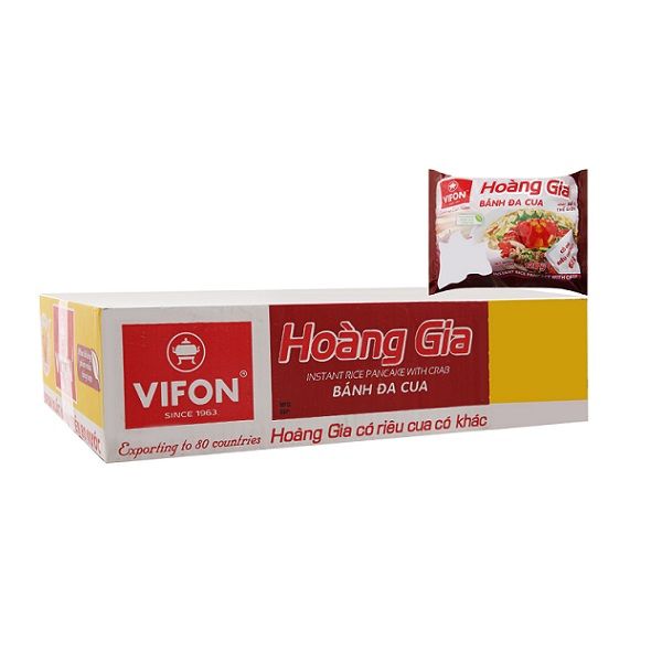 Thùng 18 Bánh Đa Cua Hoàng Gia 120g