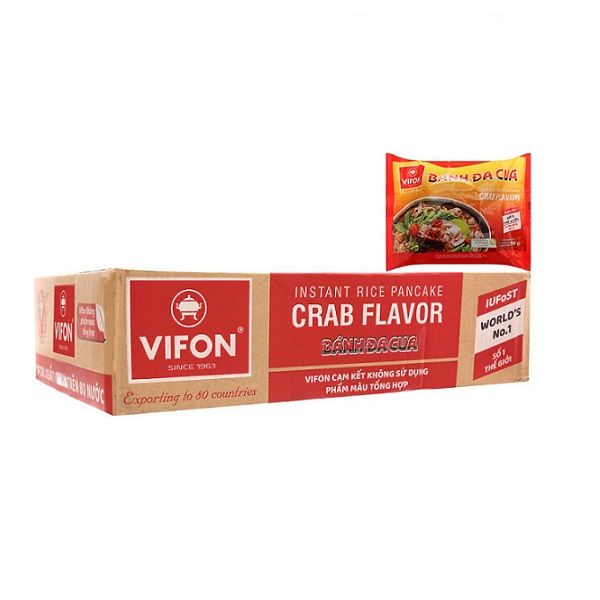 Thùng 30 Bánh Đa Cua Vifon 60g