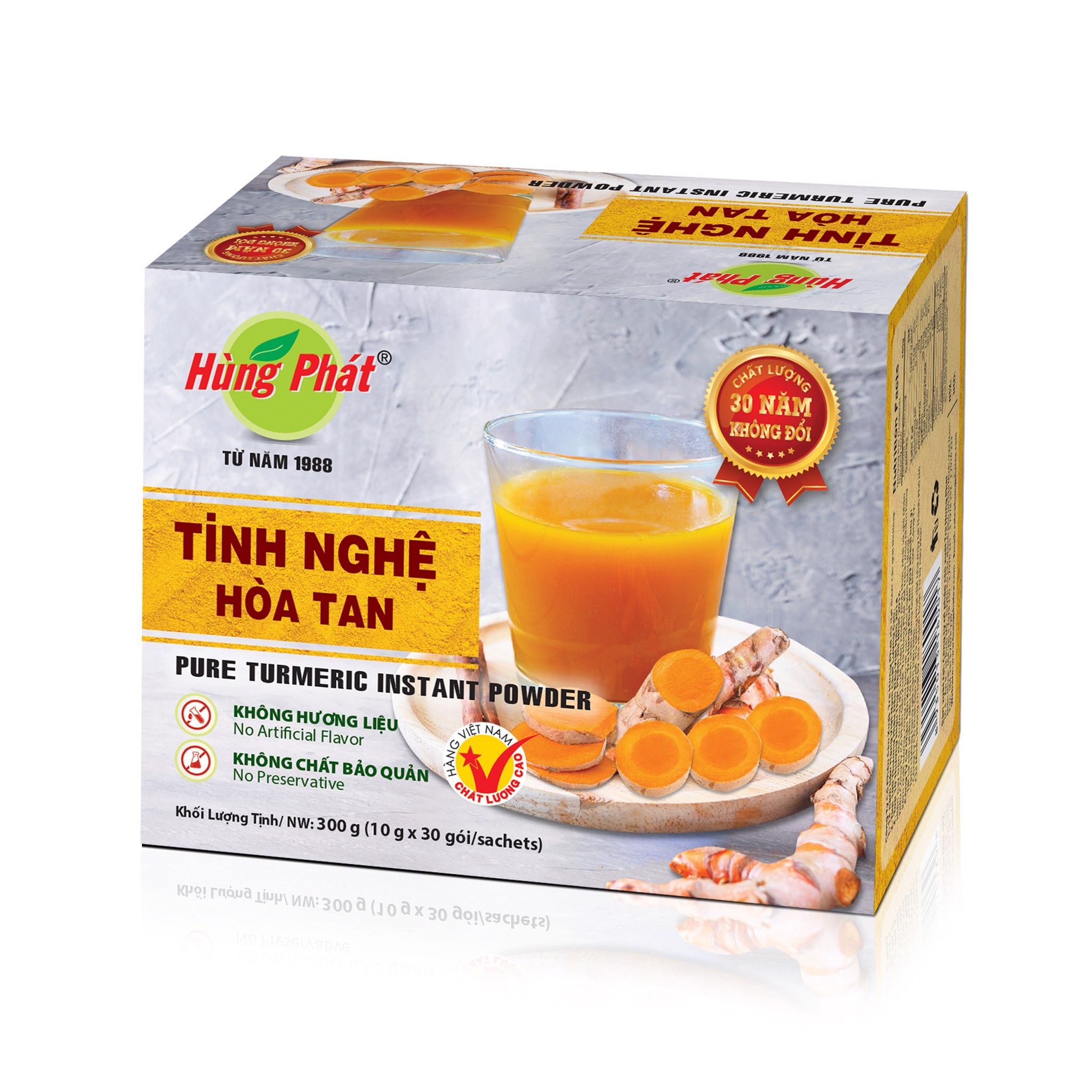 Tinh Nghệ Hòa Tan Hùng Phát 30x10G