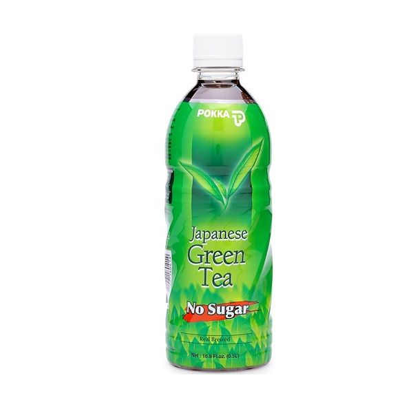 Trà Xanh Nhật Không Đường Pokka - Chai 500ml