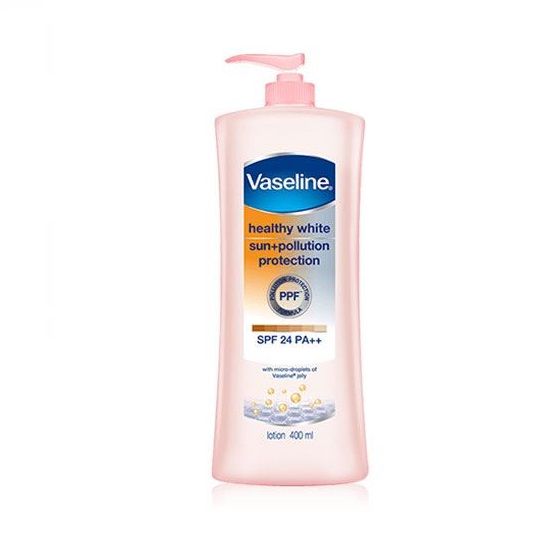 Sữa Dưỡng Thể Trắng Da Chống Nắng Vaseline Healthy White Sun Pollution SPF24 400ml